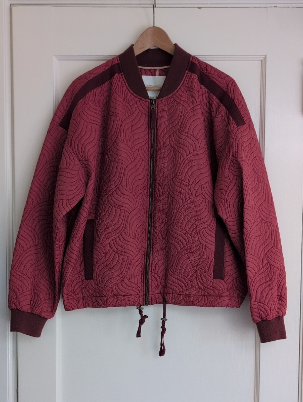 Anthropologie Vincenta Quilted Bomber Jacket - L